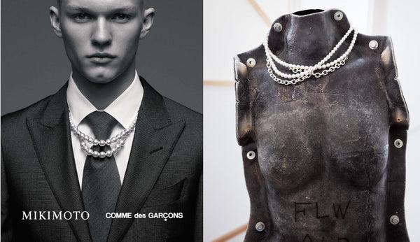 "COMME des GARÇONS x Mikimoto" collection of Men's Jewelry
